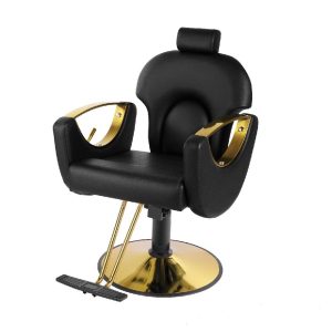 Sillon Barberia Reclinable Mango Dorado