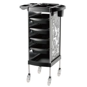 Carro Ayudante Estilista Negro Eco - X11-B