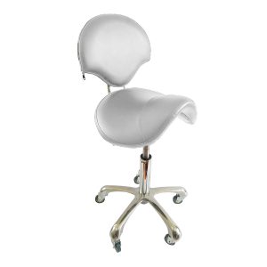 Taburete Bp-6615w - Blanco - C/Respaldo